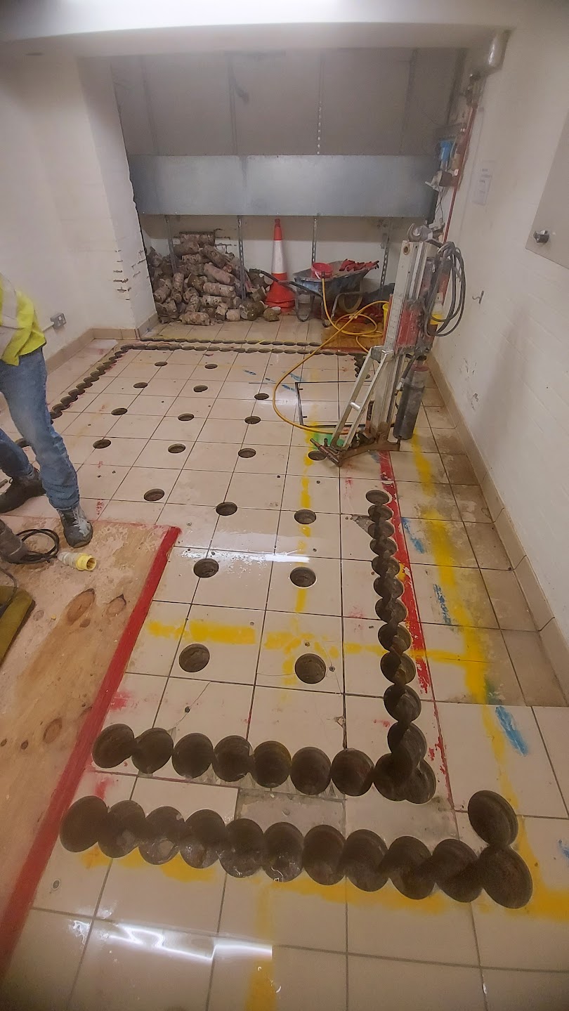 Drilling on site